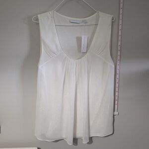 NY&C White Sleeveless Women's Top Xlarge NWT